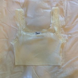 Princess Polly Atwood Crop Top White